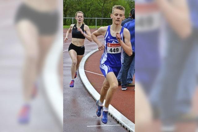 Regen stoppt die Leichtathleten nur kurz