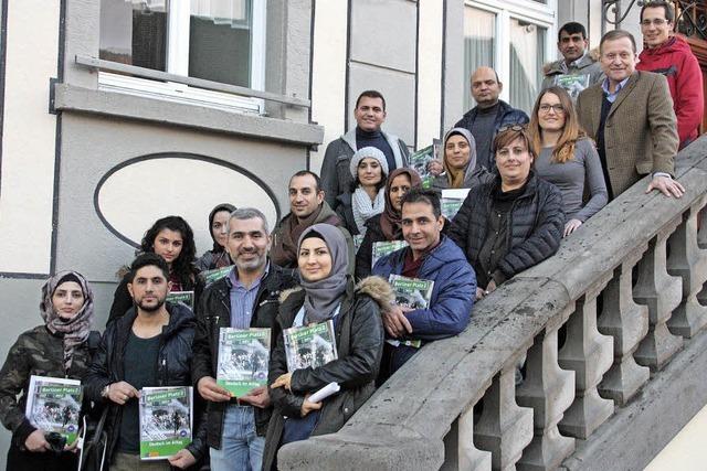 Flchtlinge berwinden Sprachhrde
