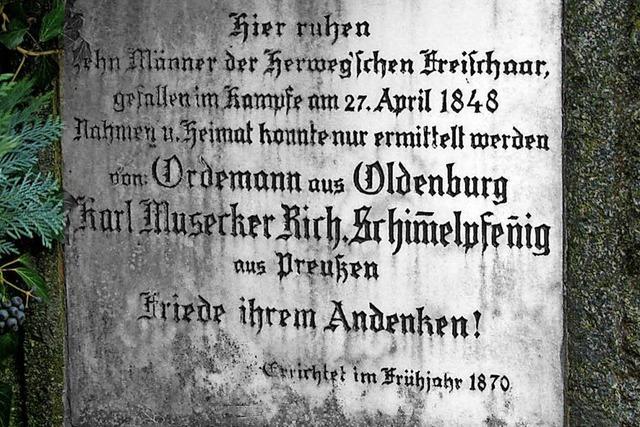 Letzte Ruhe fr zehn Freischrler