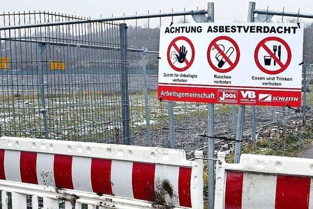Bei Bauarbeiten frs SC-Stadion wurden Asbest-Scherben gefunden