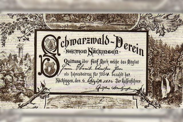Ingrid Br erzhlt anlsslich des 135. Jubilum des Schwarzwaldvereins Sckingen in der Villa Berberich ber 