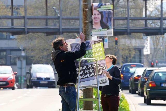 Plakate zur Kommunalwahl: Hhepunkt der Materialschlacht noch nicht erreicht