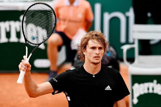 Alexander Zverev kommt bei French Open zgig weiter