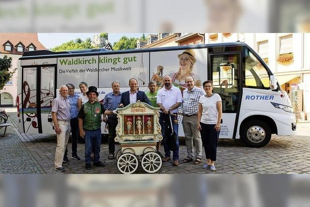 Eine rollende Werbung fr Waldkirch