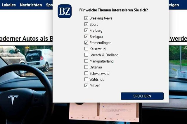 Bei der Anmeldung haben Sie die Wahl aus zwlf Regionen und Themen.  | Foto: bz