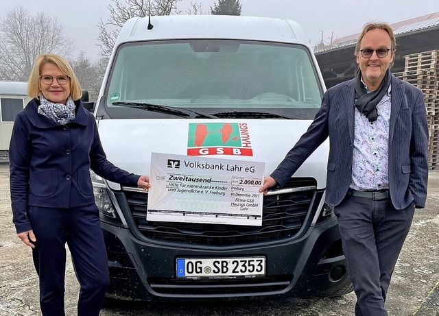 Die Firma GSB Haungs GmbH aus Lahr hat...uro an die Stiftung Reichswaisenhaus. | Foto: Firma Haungs Die Firma GSB Haungs GmbH aus Lahr hat...uro an die Stiftung Reichswaisenhaus. | Foto: Firma Haungs