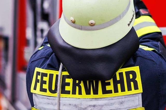 Einsatzbung an der Tunnelbaustelle in Winden