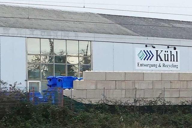 Die Plne des Recyclers Khl geben in Efringen-Kirchen Anlass zur Sorge