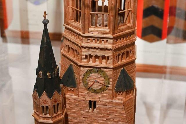 Bernhard Ruf baut aus Streichhlzern Kunstwerke – auch die Burg Rtteln