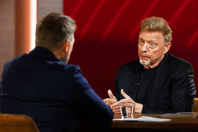 Boris Becker im Gespräch mit Moderator Steven Gätjen | Foto: Nadine Rupp (dpa) Boris Becker im Gespräch mit Moderator Steven Gätjen | Foto: Nadine Rupp (dpa)