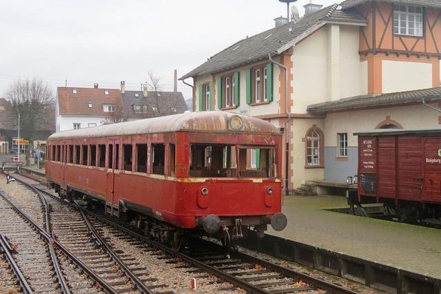 Ein historischer Triebwagen ist zurck in Kandern – ihn aufzubereiten wird teuer