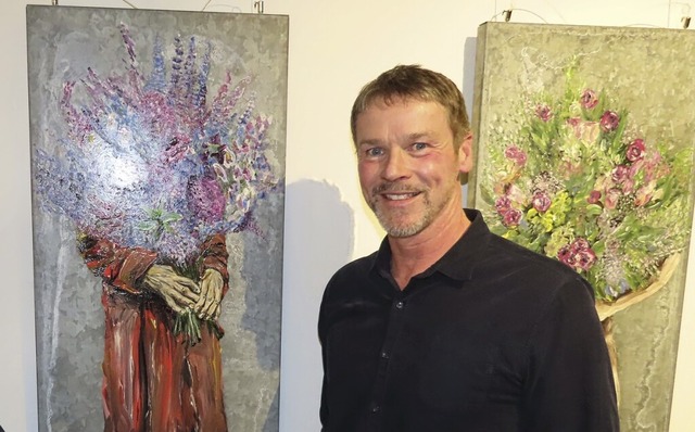 Ralph Schulz stellt aktuell 33 Kunstwerke im Alten Schloss von Wehr aus. | Foto: Gerd Leutenecker Ralph Schulz stellt aktuell 33 Kunstwerke im Alten Schloss von Wehr aus. | Foto: Gerd Leutenecker