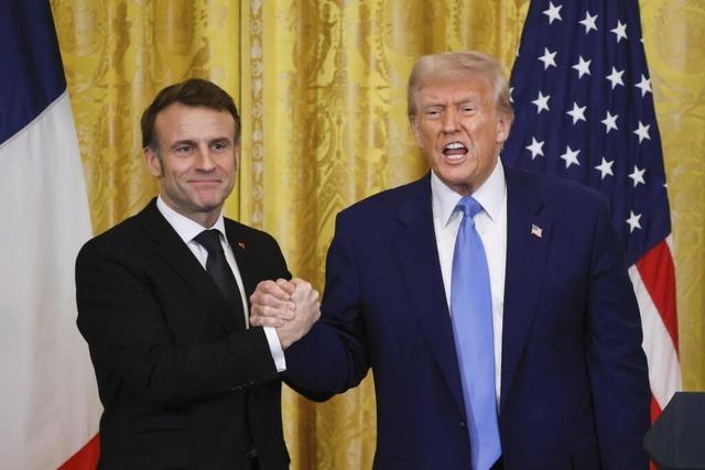 Macron bei Trump: Endlich meldet sich Europa zu Wort