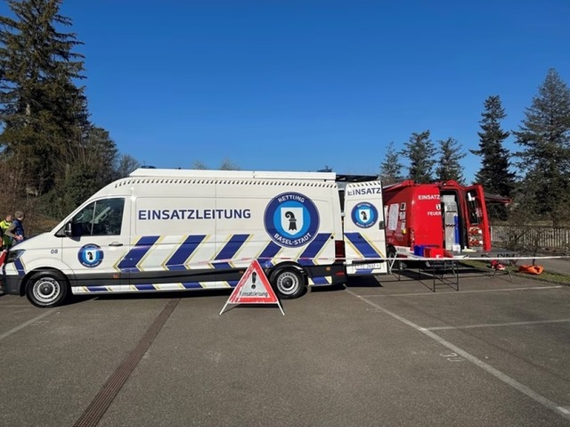 In Basel waren die Kräfte in der Nähe der Grenze im Einsatz. | Foto: Kantonspolizei Basel In Basel waren die Kräfte in der Nähe der Grenze im Einsatz. | Foto: Kantonspolizei Basel