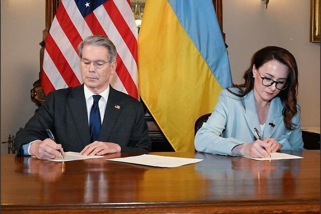 USA und Ukraine einigen sich auf Rohstoffabkommen