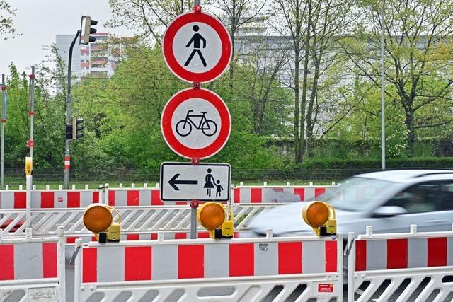 Weitere Umleitung an der Elssser Strae in Freiburg wegen Baustelle