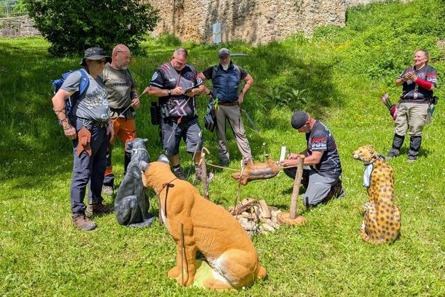 Beim Bogenschieen mit dem Longbow Team Minseln in Lrrach wird der Wolf im Schafspelz erlegt