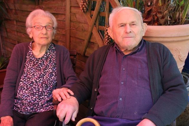 Emilie und Karl Hring aus Herbolzheim gehen gemeinsam seit 70 Jahren durchs Leben