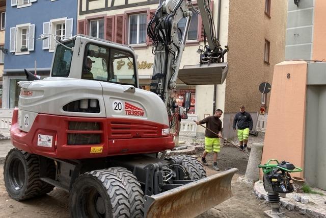Bauarbeiten in der Bad Sckinger Altstadt enden schneller als geplant