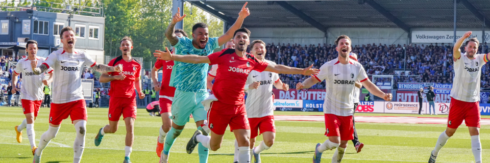 Der SC Freiburg sichert sich durch den Sieg in Kiel das Ticket fr die Europa League