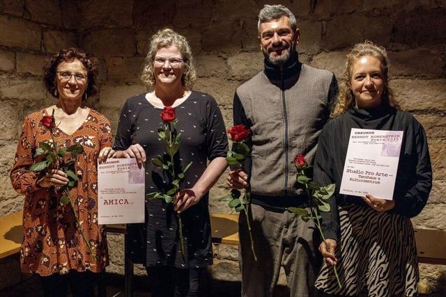 Der Berndt-Koberstein-Preis geht an Amica e.V. und das Studio Pro Arte