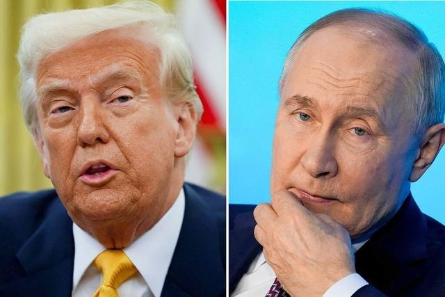 Trump: Am Montag Telefonat mit Putin ber Ukraine-Krieg