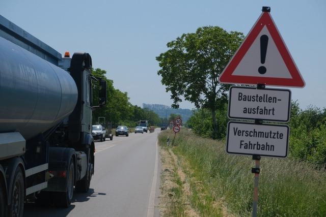 B3 zwischen Auggen und Schliengen gesperrt
