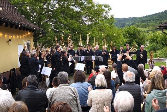 Beim Jubilumskonzert des Posaunenchors Broggingen sorgte auch der Laienchor fr Klangflle