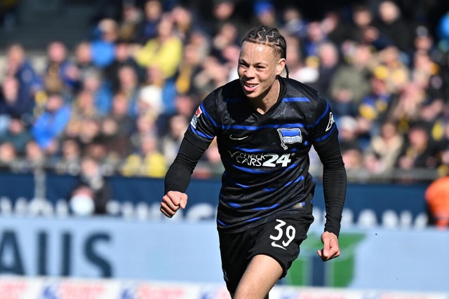 Derry Scherhant kommt von Hertha BSC zum SC Freiburg | Foto: Swen Pförtner (dpa) Derry Scherhant kommt von Hertha BSC zum SC Freiburg | Foto: Swen Pförtner (dpa)