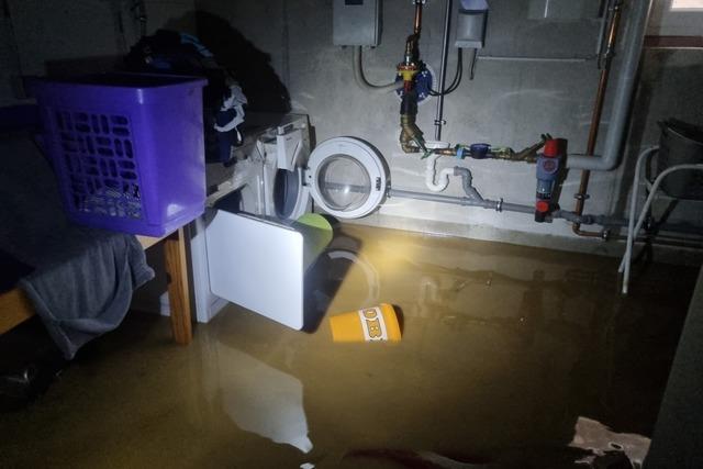 Wie es ist, wenn einem bei einem Unwetter der Keller voll Wasser luft?