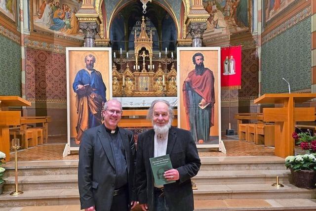Die Hoffnung auf Spenden fr zwei Apostel-Gemlde in der Pfarrkirche Bonndorf