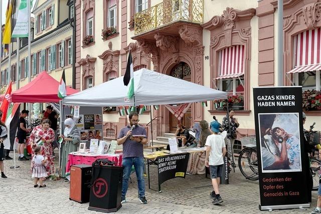 Mahnwache in Offenburg thematisiert Nahostkonflikt und palstinensische Zivilbevlkerung