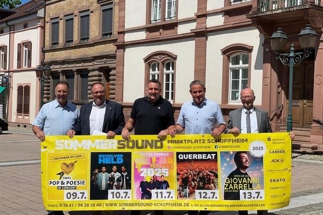 Sommersound in Schopfheim mit fnf Konzerten an fnf Tagen: "Es wird eine dicke Party"